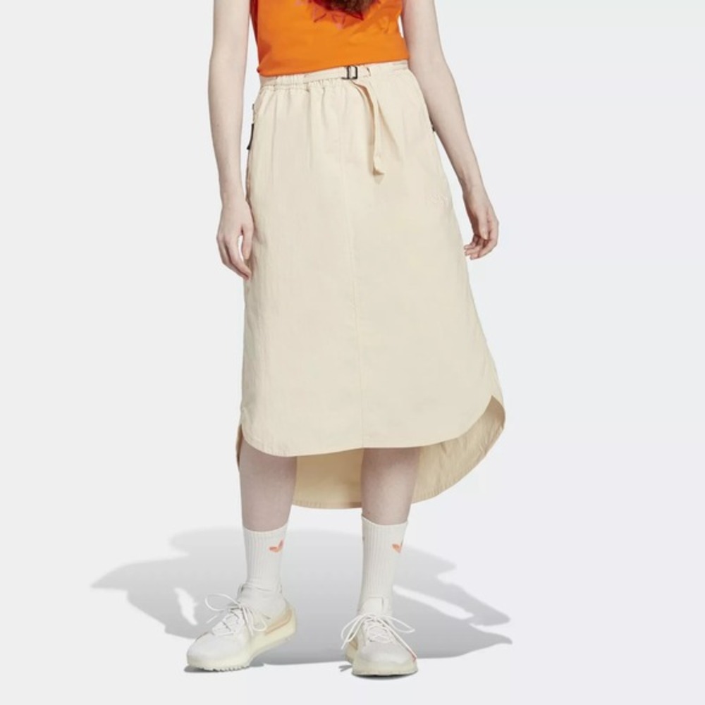Adidas Adventure Skirt Womens Beige‎ Wonder White Gorpcore Midi HF4770